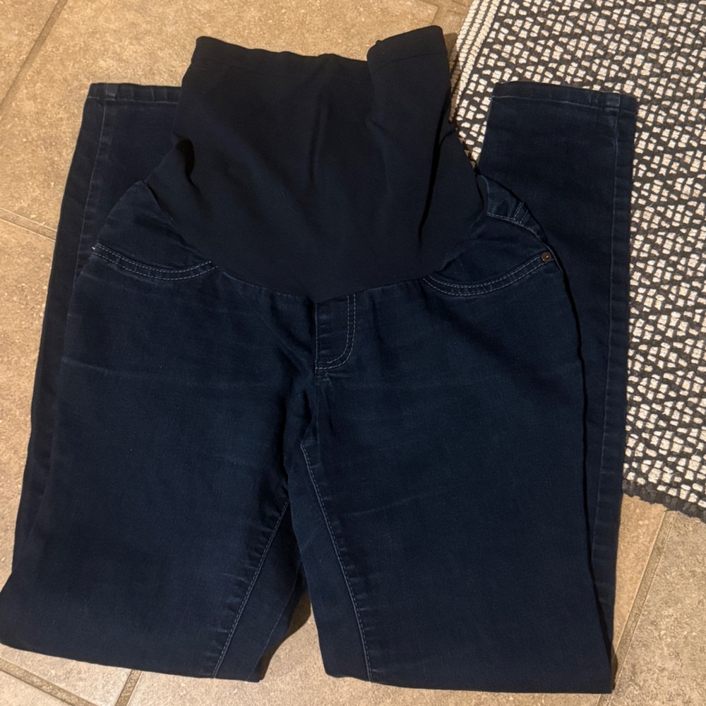 Navy Blue Maternity Jeggings